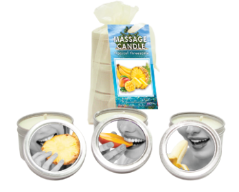 Bag Candle Tropical Trio Mango Margarita, Banana Daiquiri, Pineapple Breeze 2oz