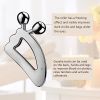 Gua Sha Massage Tool: Reduce the Look of Aging Skin & Puffiness with Stainless Steel Roller Ball Scraper!