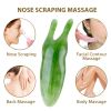 Nose Scraping Massage Gua Sha Massage Tool For Scraping Facial And Body Skin Massage Nose Massager Reduction Nose Alar High Bridge Nose Scraper