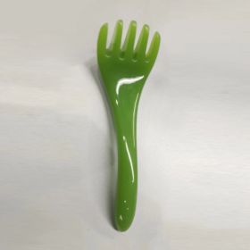 Resin Beeswax Massage Stick Five Claw Head Massager Dredge Meridians Comb Amber Five Claw Comb (Color: Green)