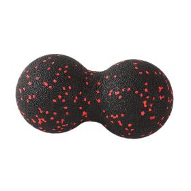 EPP Lacrosse Myofascia Ball Peanut Massage Ball High Density Lightweight Fitness Body Fascia Exercise Relieve Pain Yoga Ball (Color: Peanut-Red)